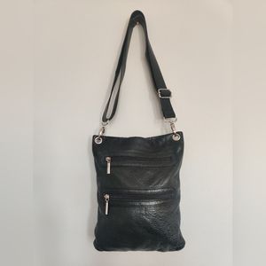 EUC Margot Black Leather Crossbody Bag